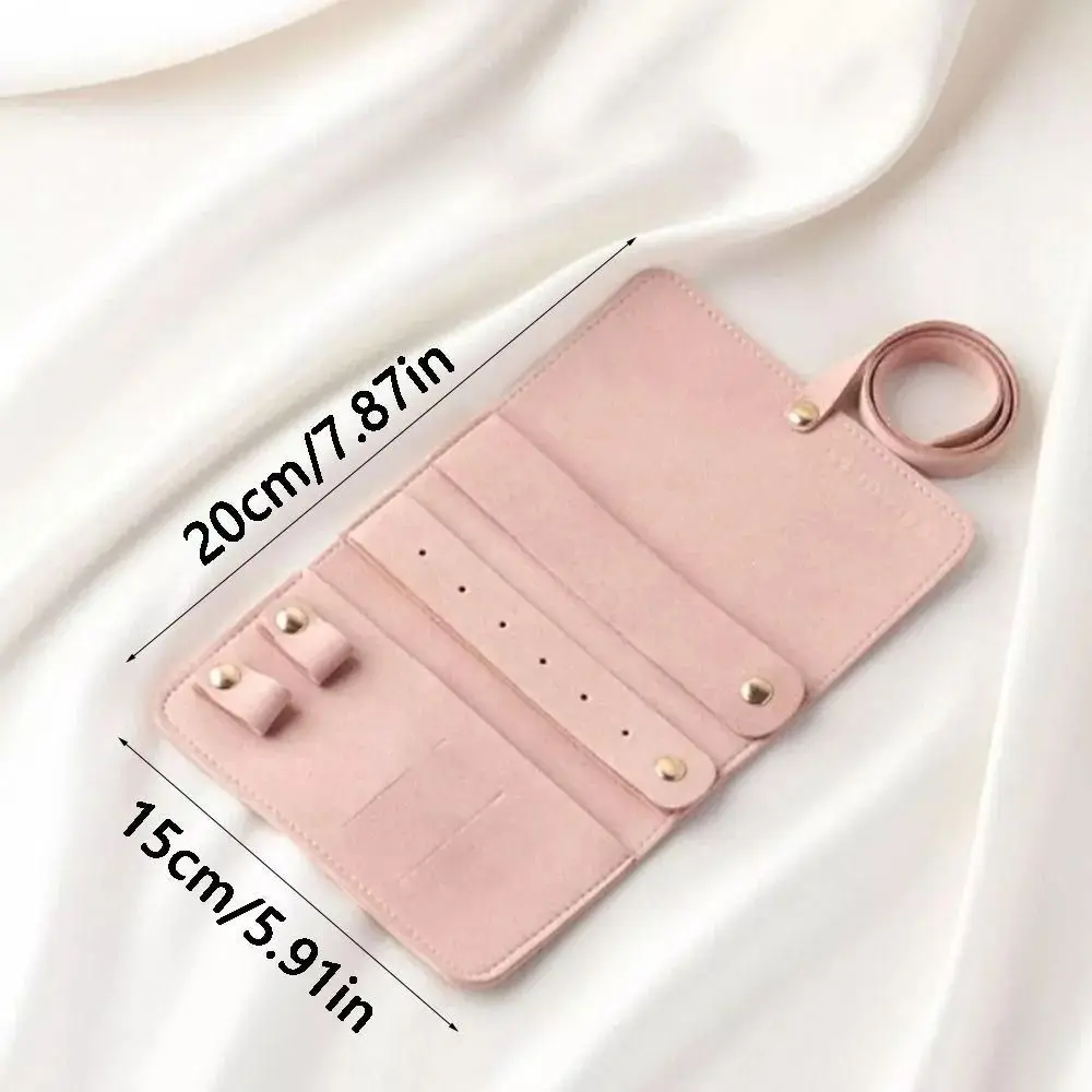 حقيبة مجوهرات عالية السعة ، تخزين قلادات قابلة للطي ، حقيبة سفر عالمية PU ، جديدة