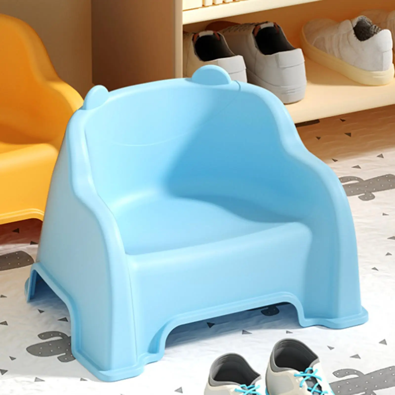 Small Stool Stable Footstool Comfortable Multifunctional Shoe Changing Stool