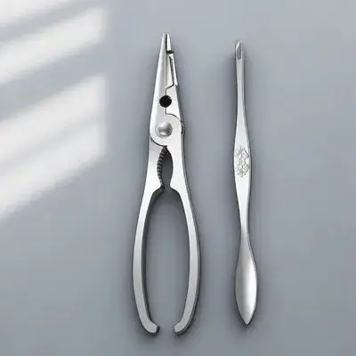 

1 set 1 Set Stainless Steel Eating Tool Set Seafood Opening Kit For Leg Plier Needle Crab Shear Kitchen Gadget Crab Peeling Tool