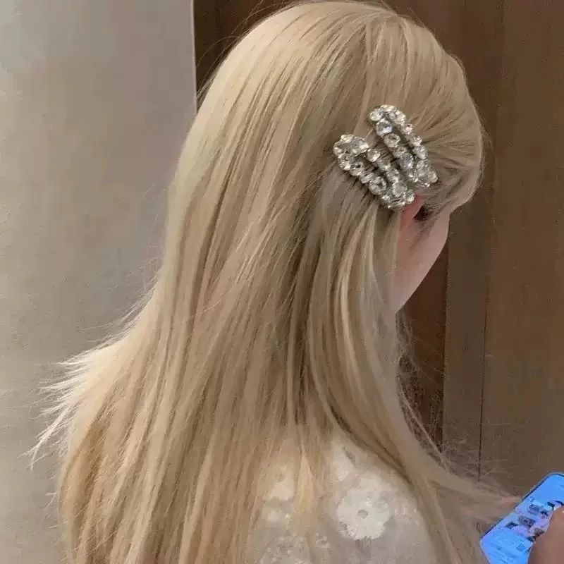 Leichter, luxuriöser, superglänzender Diamant-Haarnadel-Haarschmuck für Frauen