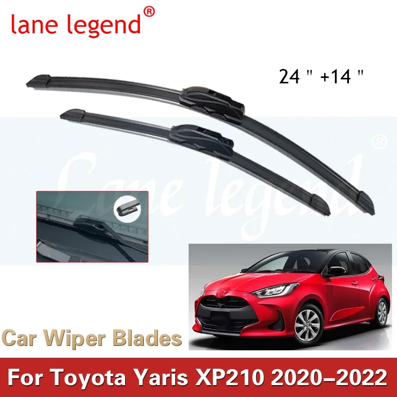 2pcs Car Front Rear Wiper for Toyota Yaris XP210 2022 2021 2020 Windscreen Auto Wipers Blades Accessories Wiper