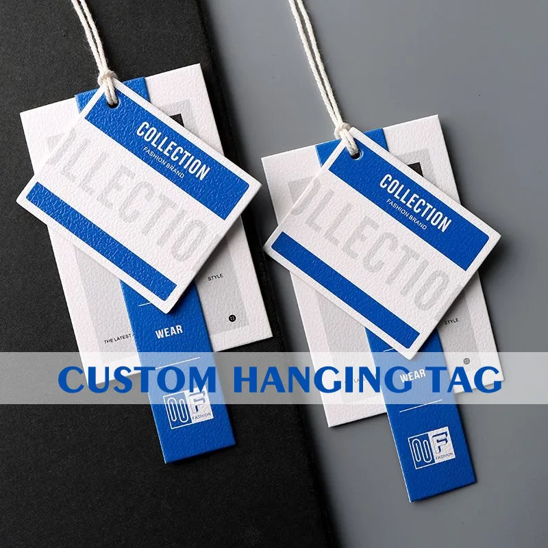 Custom Clothing Paper Tag, Garment Paper Label Printing, Logo Printed Labels, Hang Tag Packaging Accessory 23021601