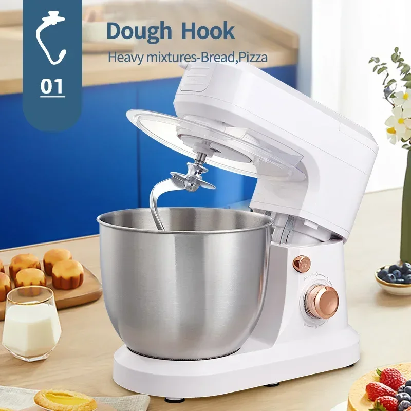 Kitchen Food Processor Juicer Kneading Machine Cream Egg Whisk Mixer Blender Chopper Stand Cake Dough Maker Meat Grinder