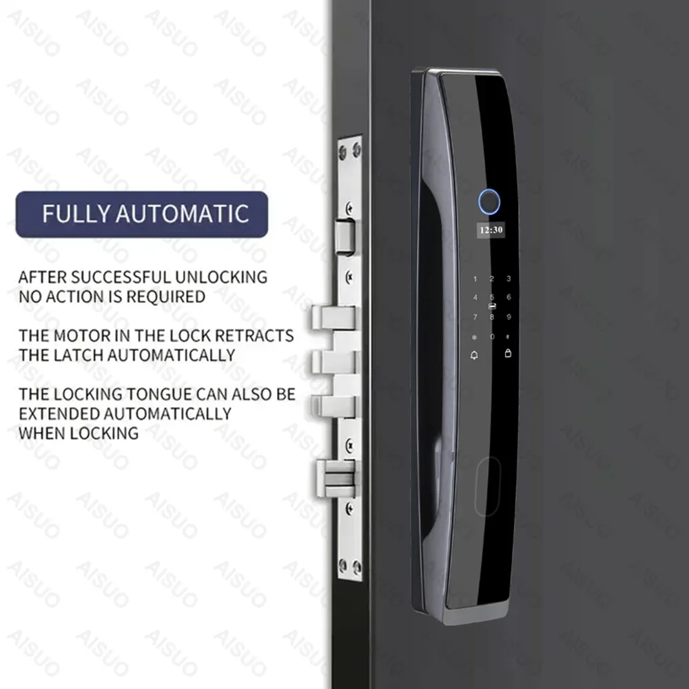 Aisuo Good Quality Combination Intercom Outdoor Child Safety Sliding Door Lock Latch Drawer Tuya Smart Lock