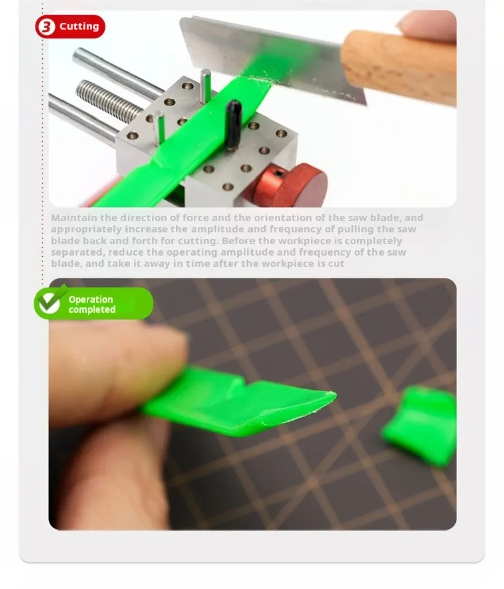 HobbyMio Mini-Modell-Handsäge 0,1 mm ultradünne Klinge Präzise Schnitte für Gundam-Modell-Harzbausätze DIY Hobby-Modellbau-Werkzeuge – Detail 6