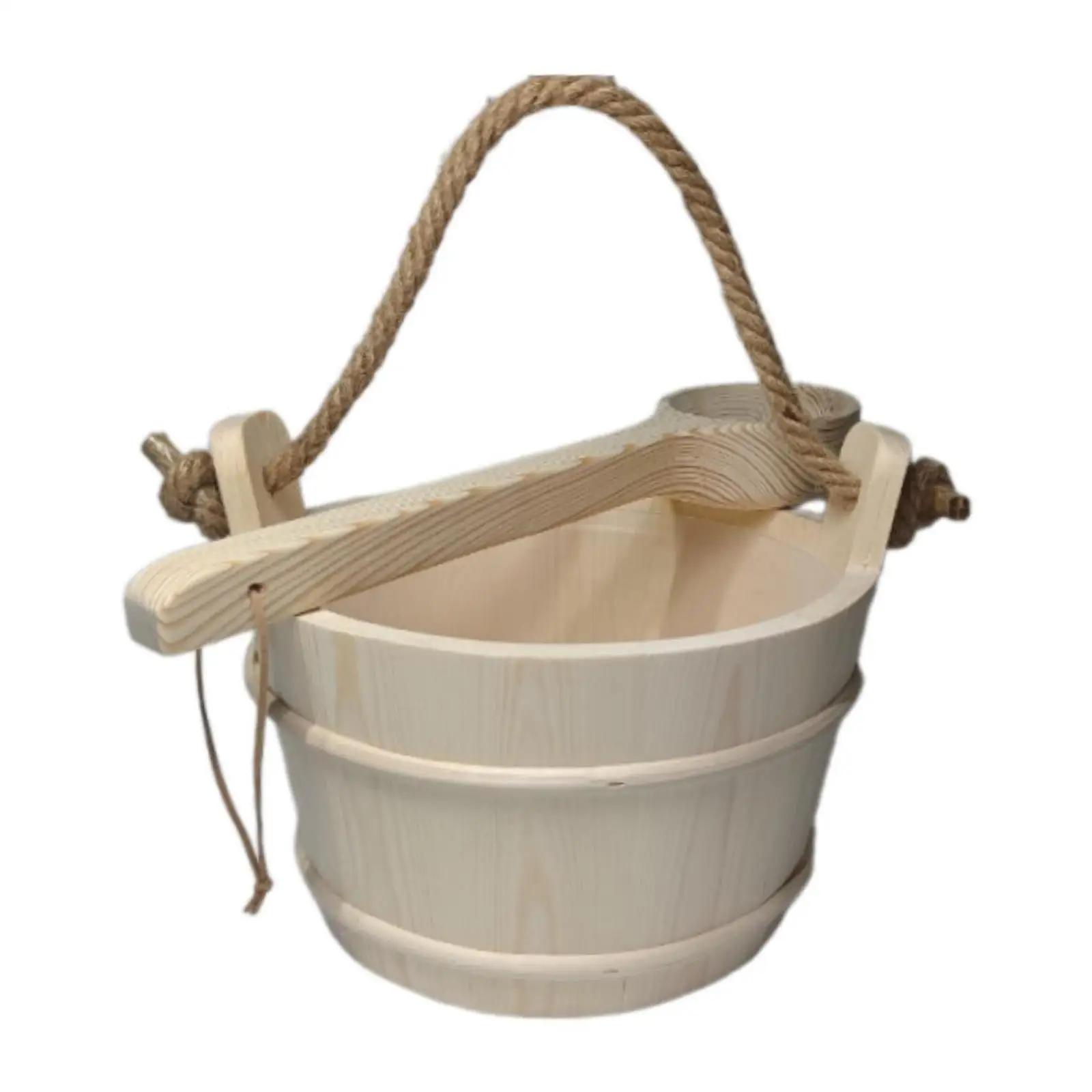 Sauna Bucket and Ladle 6L Sauna Accessories Flower Pot for Swimming Pool SPA