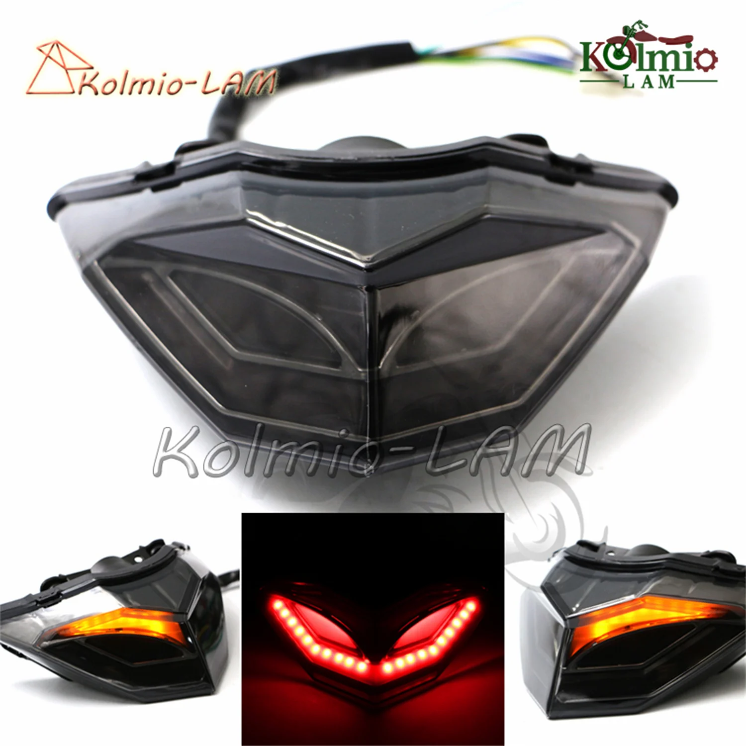 Luz trasera integrada para KAWASAKI NINJA 2013, 2018, Z250, Z300, EX300, EX250, 300, 250, 15, 2017-2016