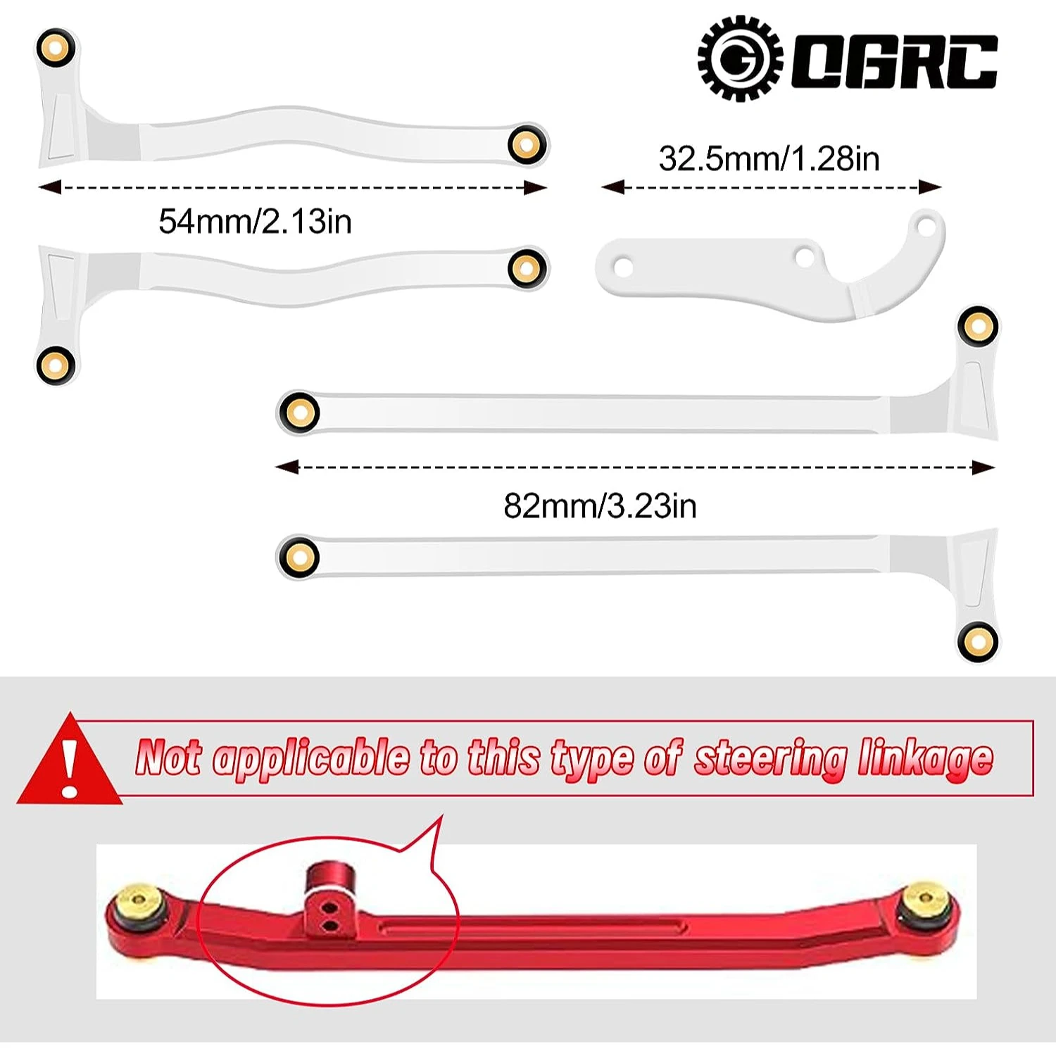 OGRC Praying Mantis Link Tucked Inward Links High Clearance Link for Axial 1/24 SCX24 Gladiator AXI00005 RC Crawler Upgrade Part