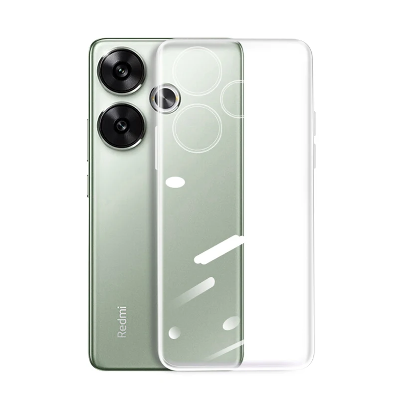 Transparent Soft Case For Xiaomi Poco F6 F5 F4 F3 F2 X6 X5 X4 X3 Pro Gt 5g Clear Silicone Ultra Thin Cover Fit Shockproof Shell