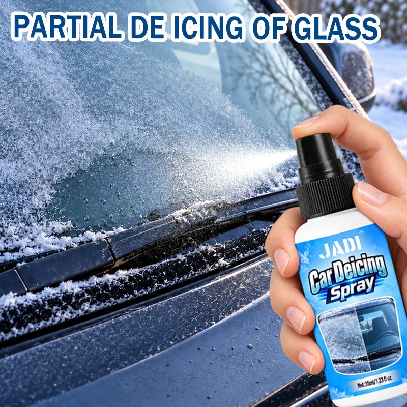 Windshield De-Icer Spray for Cars, Removes Rear Window Morning Frost, Thin Ice & Partial Ice, Portable Winter Auto Glass Care