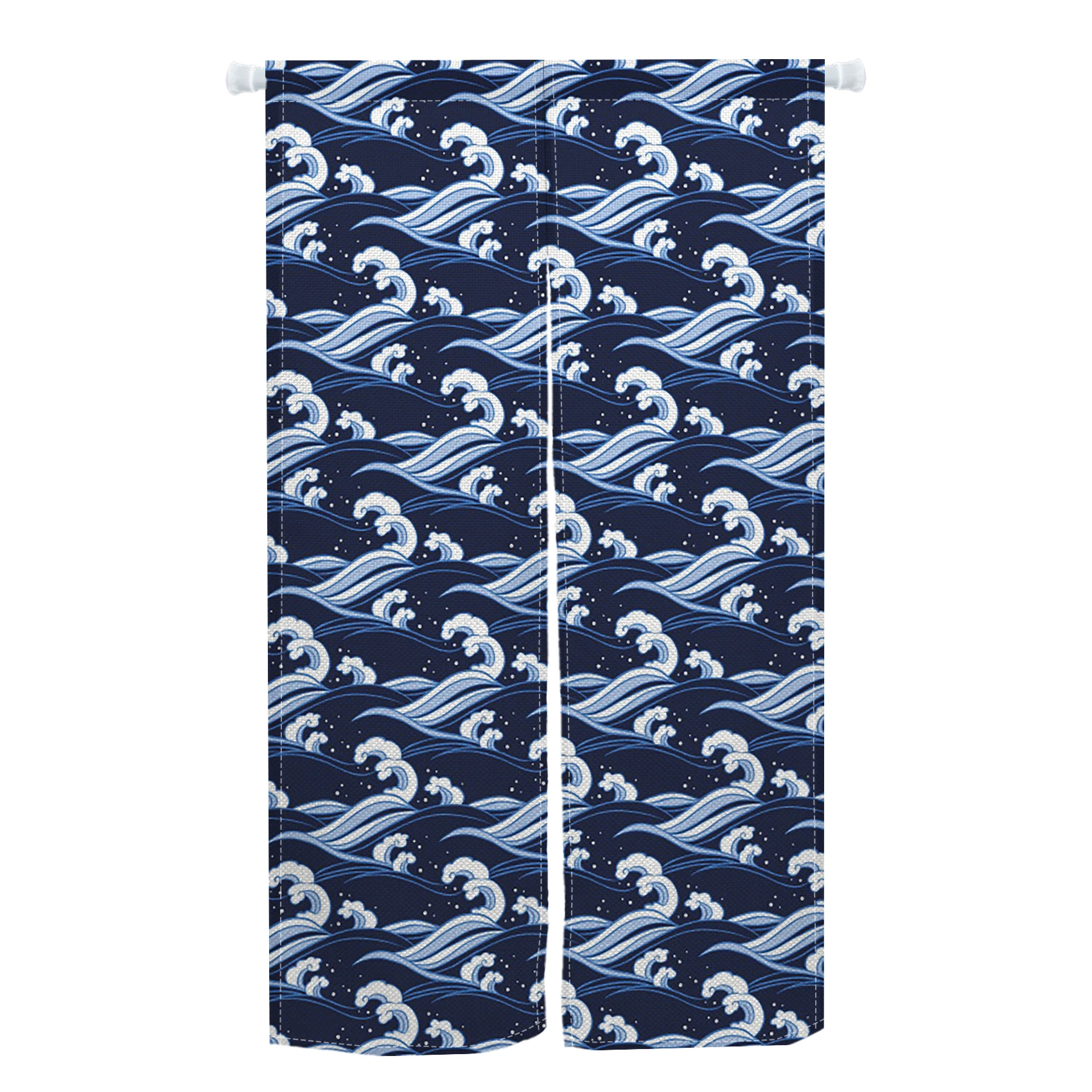 موجة نمط النمط الياباني ستارة المدخل غرفة نوم الخصوصية التقسيم المطبخ مدخل الدرج معلقة نصف سبليت ستارة الباب #5