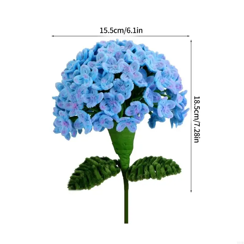 Handmade Pipe Cleaners Bouquets with Instruction for Wedding Flower Arrangements Y08E view 6