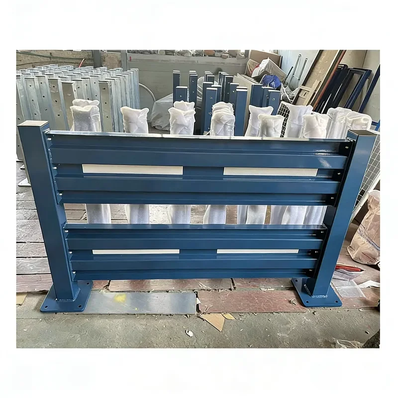 Galvanized Steel Metal Beam Road Traffic Safety Highway Guardrail Crash Barrier Thrie Beam Guardrail