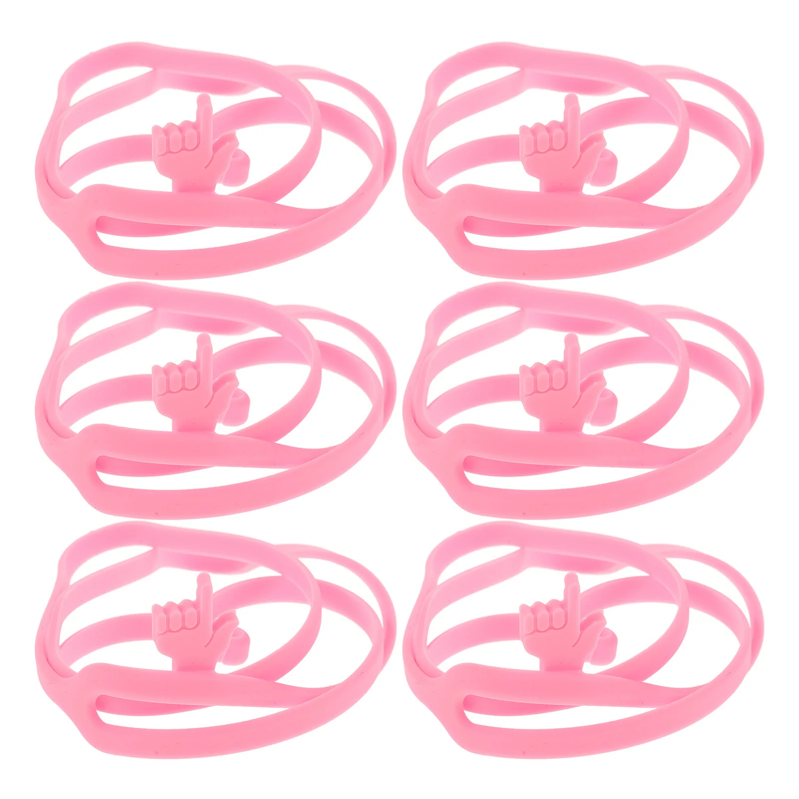 

6Pcs Silicone Finger Point Bookmarks Cute Cartoon Bookmarks Students Stationery Book Page Markers Fun Reading Accessories