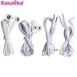 Electric Shock Wires Cable Electrotherapy Electrode Lead For Muscle Stimulator Massage Therapy Electrode Gloves Tens Acupuncture