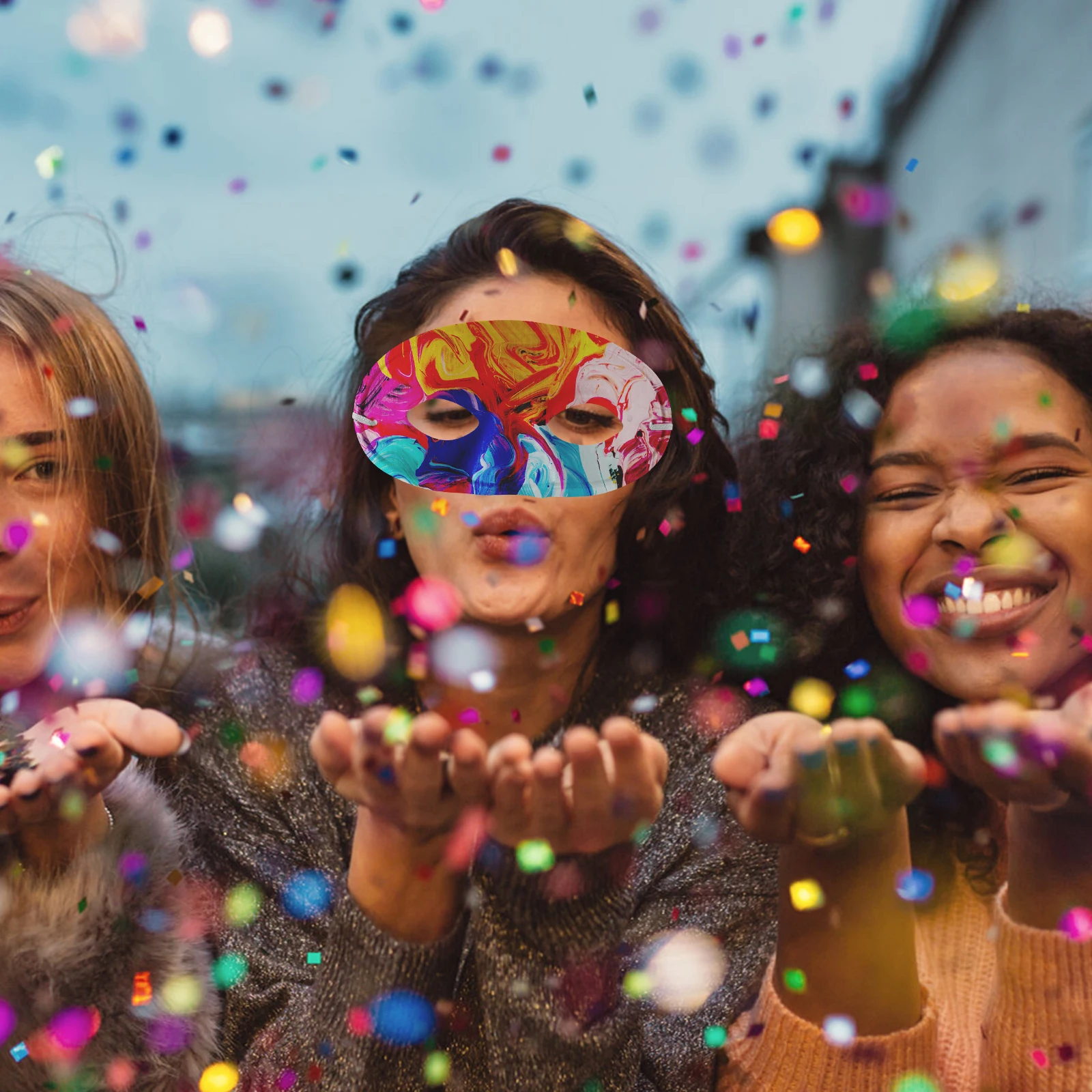 

10pcs Blank Masks For Diy Masquerade Party Paper Craft Kit Unpainted Face Mask Kids Adults Halloween Carnival Decor Paintable