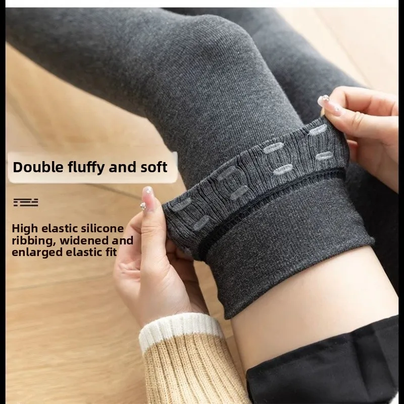 

Anti-Slip High Waist Cotton Sos Women's Sweet Sle Pure Color Knee-High Prure Resistant Leg Length Cotton Sos