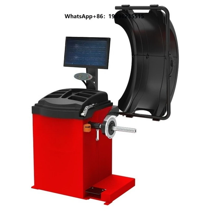 Car Wheel Balancing Machine Display Digital Wheel Balancer Full Automatic Auto Wheel Balancer up to 24 Inch Tire for Garage