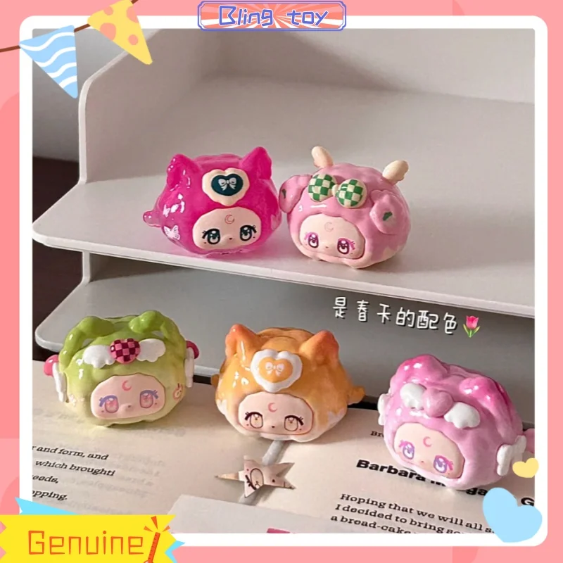 

Новинка в наличии, натуральная клубника, уса, кролик Daydream, роза, вальс, серия, глухая коробка, милые гранулы, украшение для рабочего стола, игрушка из ПВХ, подарок