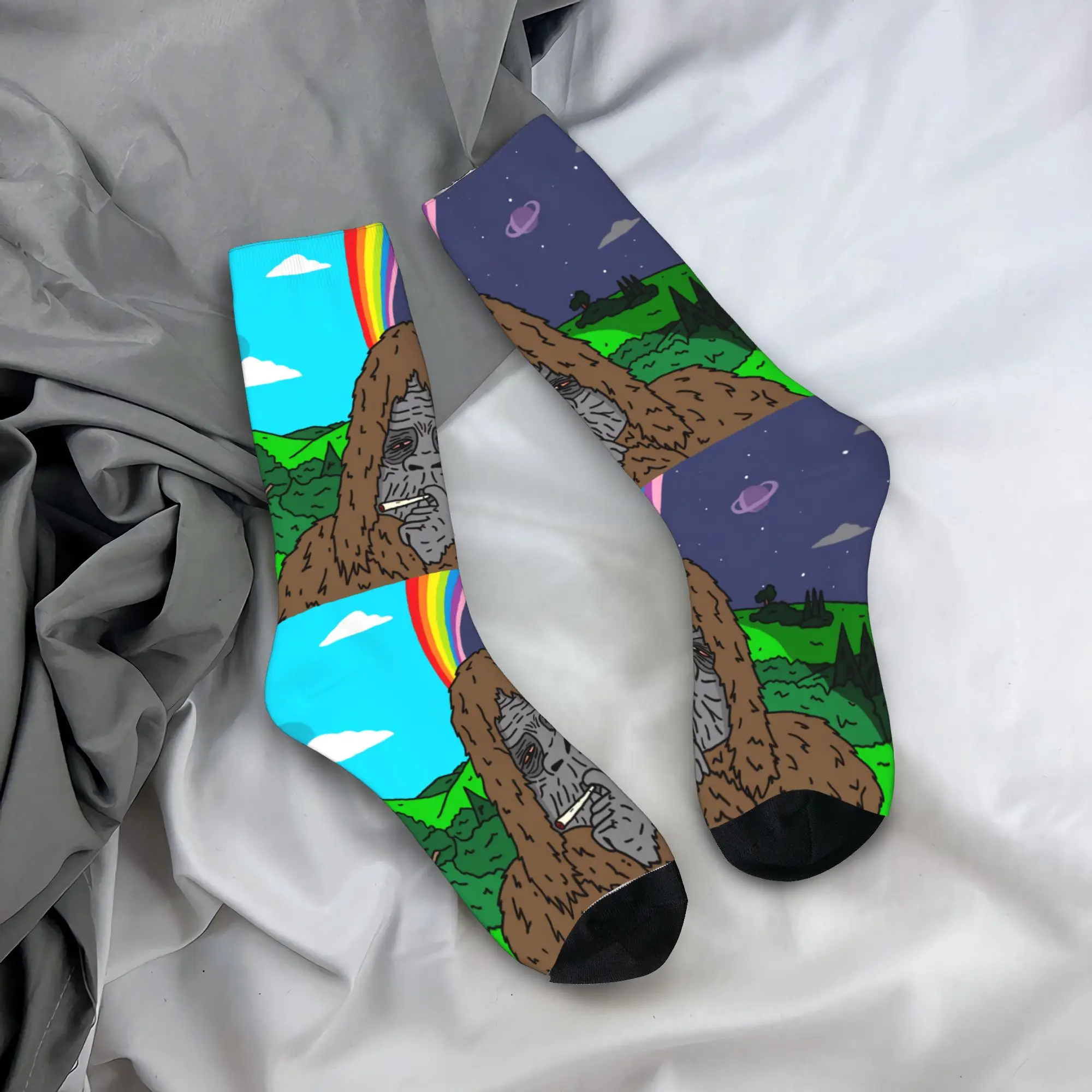 

Men Socks Cartoon The Big Lez show Stockings Autumn Fashion Medium Soft Socks Graphic Outdoor Sports Anti-Slip Socks