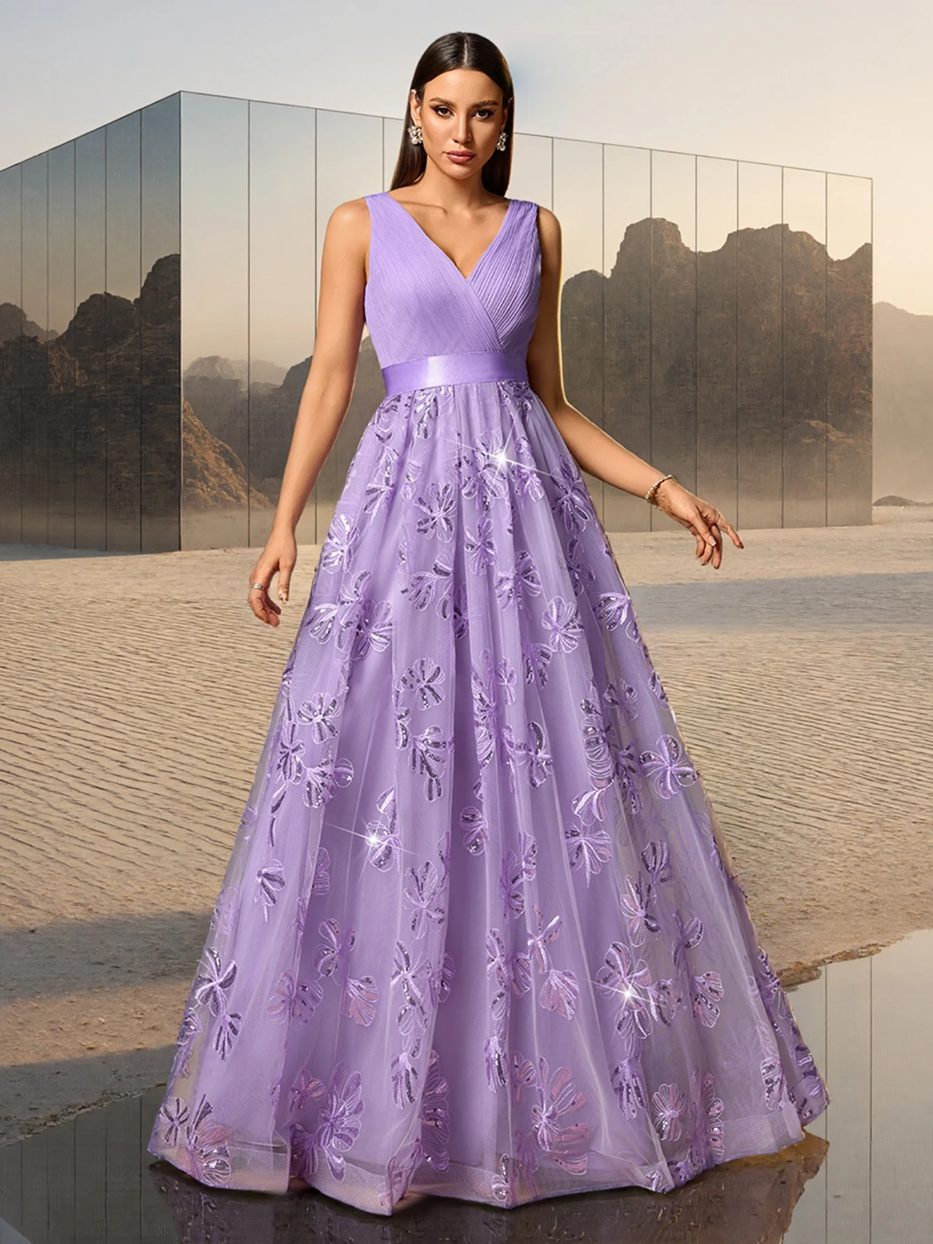 new-lavender-tulle-wedding-bridesmaid-dress-v-neck-sleeveless-sequin-embroidery-birthday-party-long-dress