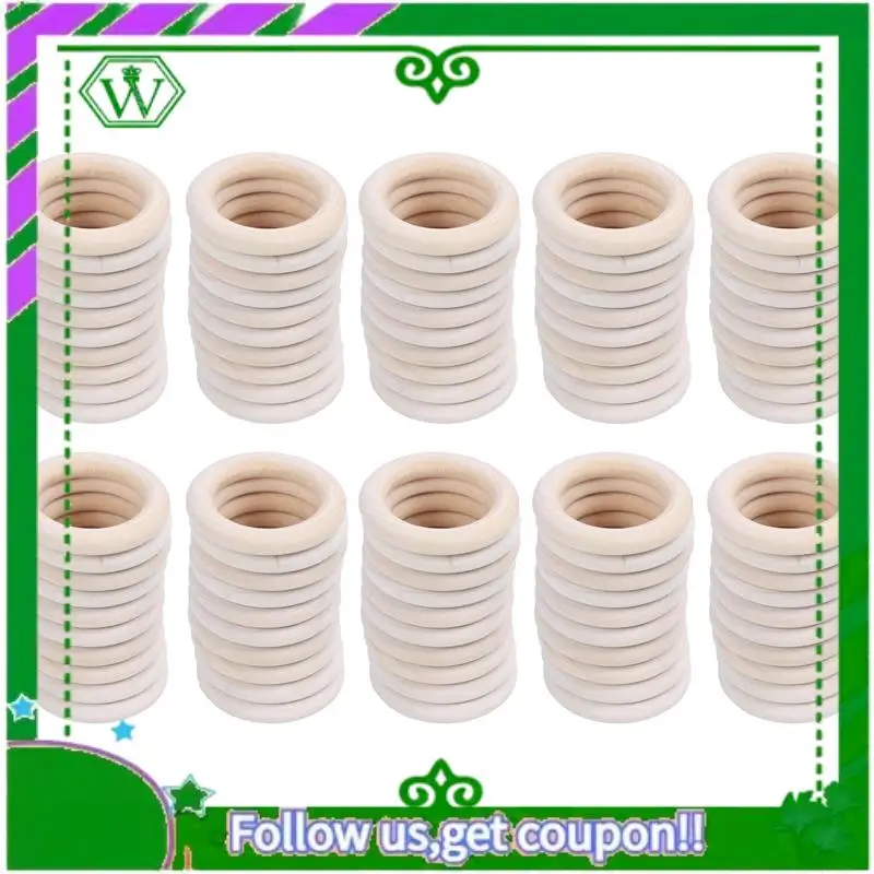 

A18P-10X Кольца из натурального дерева, диаметр 50 мм