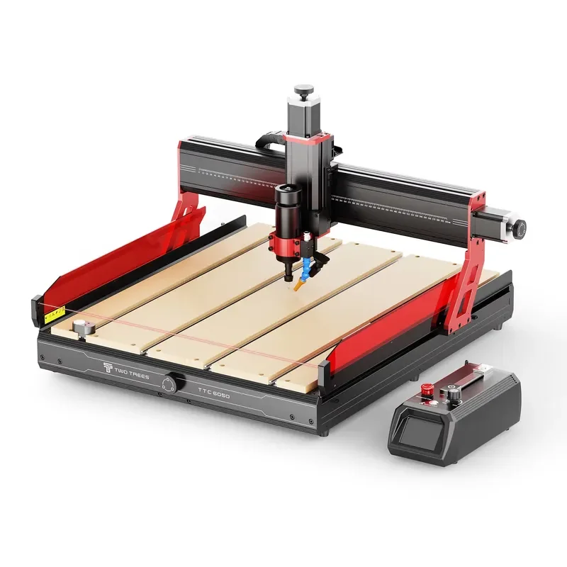 China TTC6050 Mini 3 Axis CNC Router Multi-Spindle Desktop Level Woodworking Carving Machine Automatic ATC Drilling PVC