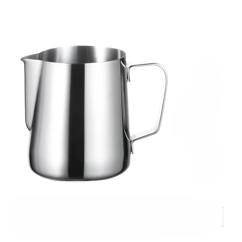 304 stainless steel pointed mouth coffee latte cup with graduated milk foam cup coffee pot