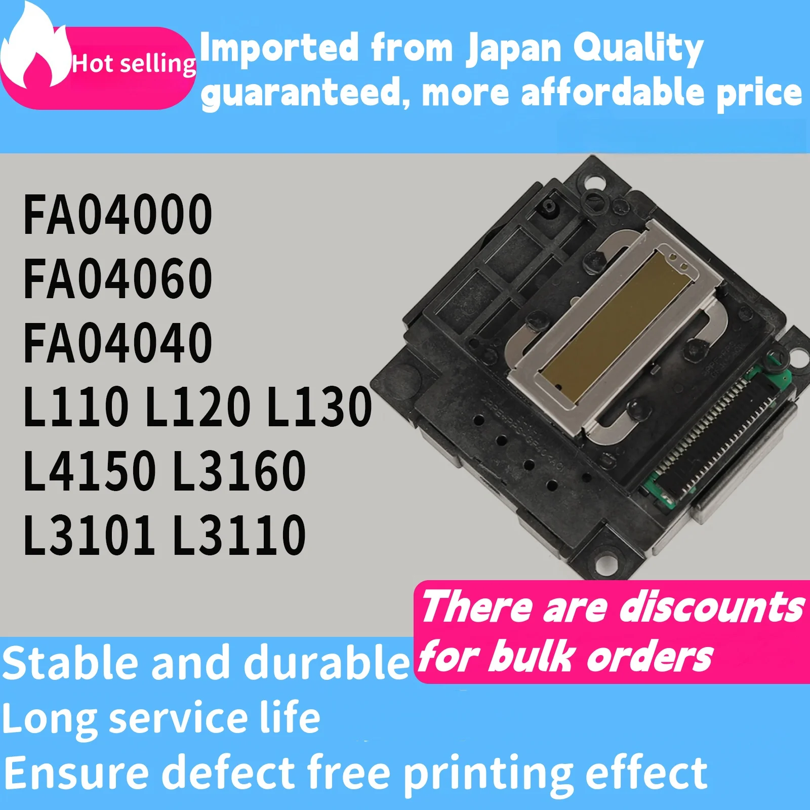 FA04010 tête d'impression d'imprimante tête d'impression s'adapte pour Epson Expression Accueil XP-300 XP-330 XP-241 XP-415 XP-301 XP-313 XP-323 XP-445