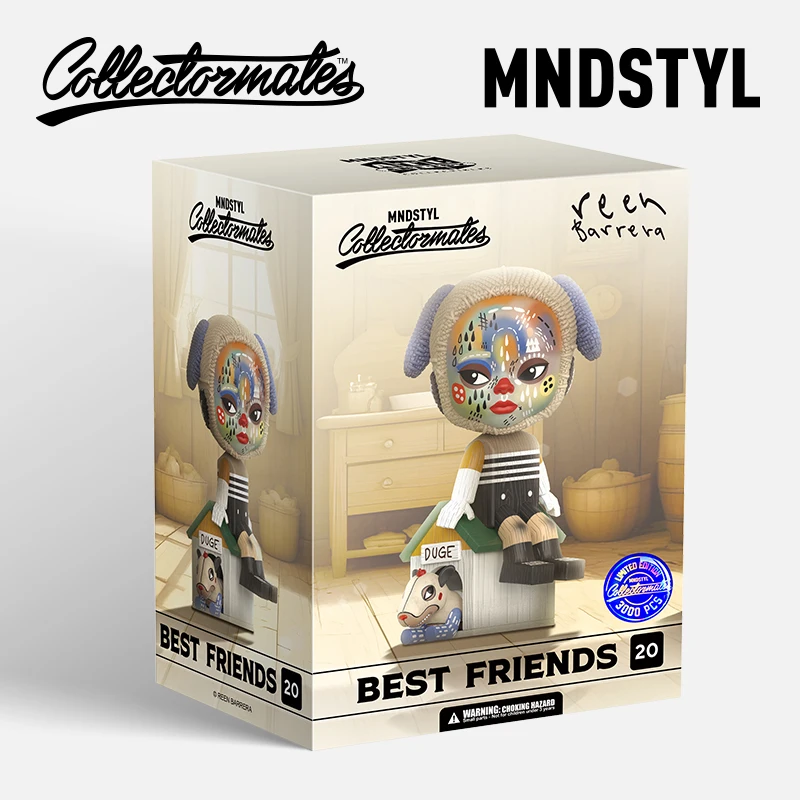 MINDstyle Original Collectormates Series Co-branded Reen Barrera Best Friend Collection Doll Figure Ornament Trend Art Toys