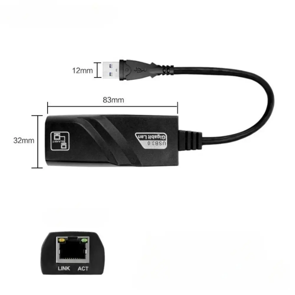 جديد USB 3.0 محول إيثرنت Type-C 1000Mbps USB إلى Rj45 محول سائق بطاقة الشبكة السلكية الحرة ملحقات الكمبيوتر