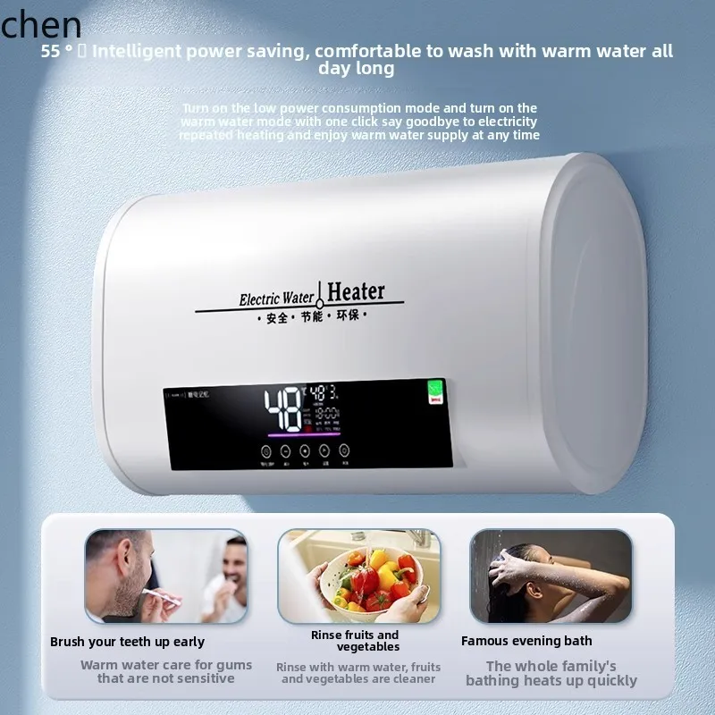 ZML Warmwasserbereiter, elektrisch, für Haushalt, Badezimmer, Wasserspeicher, schnelle Erwärmung, kleiner runder, flacher Eimer, Badvermietung