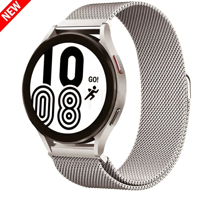 22 مللي متر 20 مللي متر Milanese حلقة حزام لساعة سامسونج جالاكسي 7 6 5 4 44 مللي متر 40 مللي متر سوار معدني مغناطيسي ساعة جالاكسي 4/6 سوار كلاسيكي #2