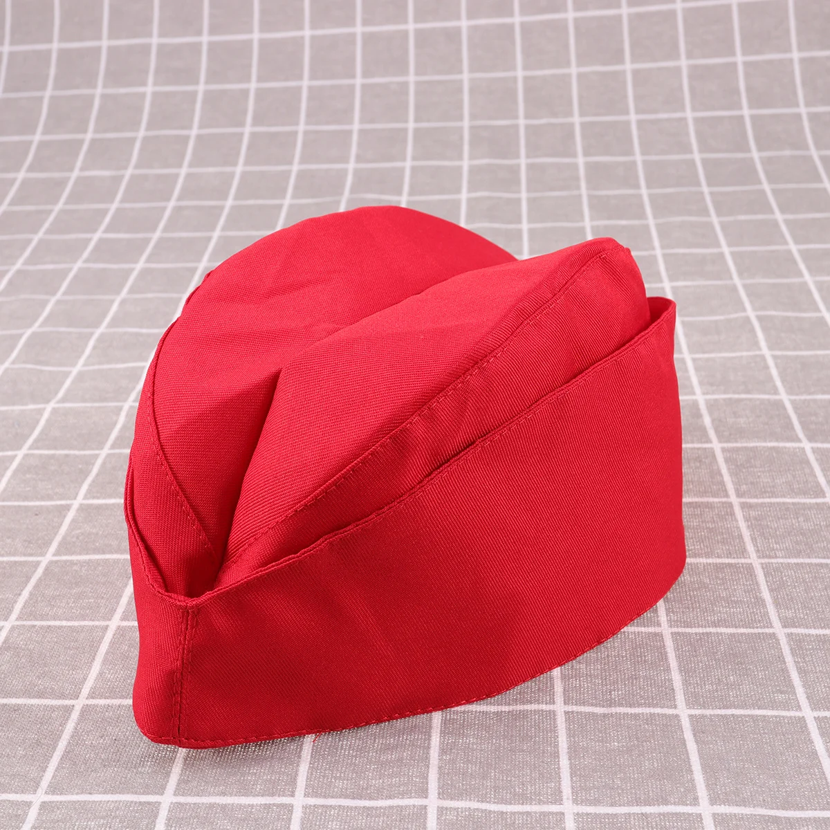 

1Pcs Red Canvas Beret Hat Military Style Lightweight Peaked Cap for Stage Performance Dance Party Sailor Dance Hat