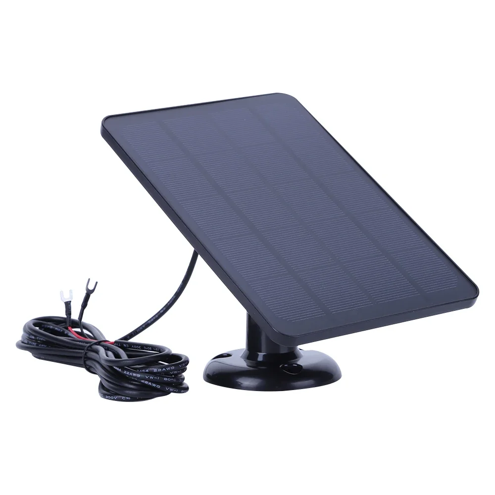 4W 5V Solar Charger Waterproof Solar Panel Kit 360° Adjustable Bracket with 9.8FT Charging Cable for Ring Video Doorbell 4/3/2