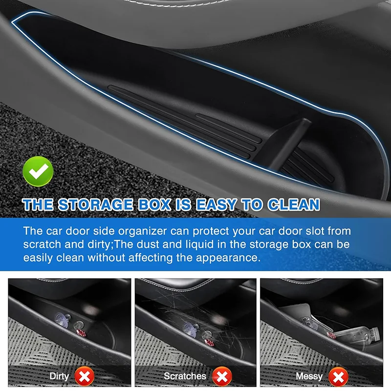 Für Tesla Model Y Juniper 2025 2026 Zubehör Tür-Aufbewahrungsorganizer Reise-Türaufbewahrungsbox für Tesla Model Y Juniper – Detail 4
