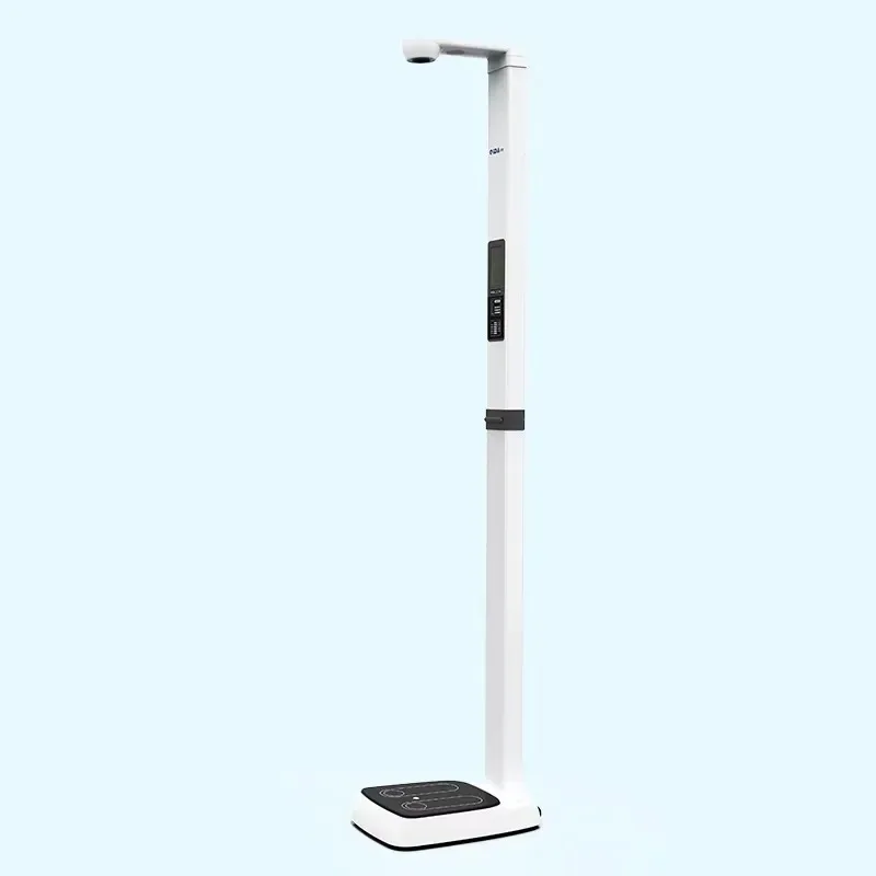 Ultrasonic Height and Weight Scale 300kg Capacity BMI Measurement 5 Inch LCD Display Voice Broadcast Personal Body