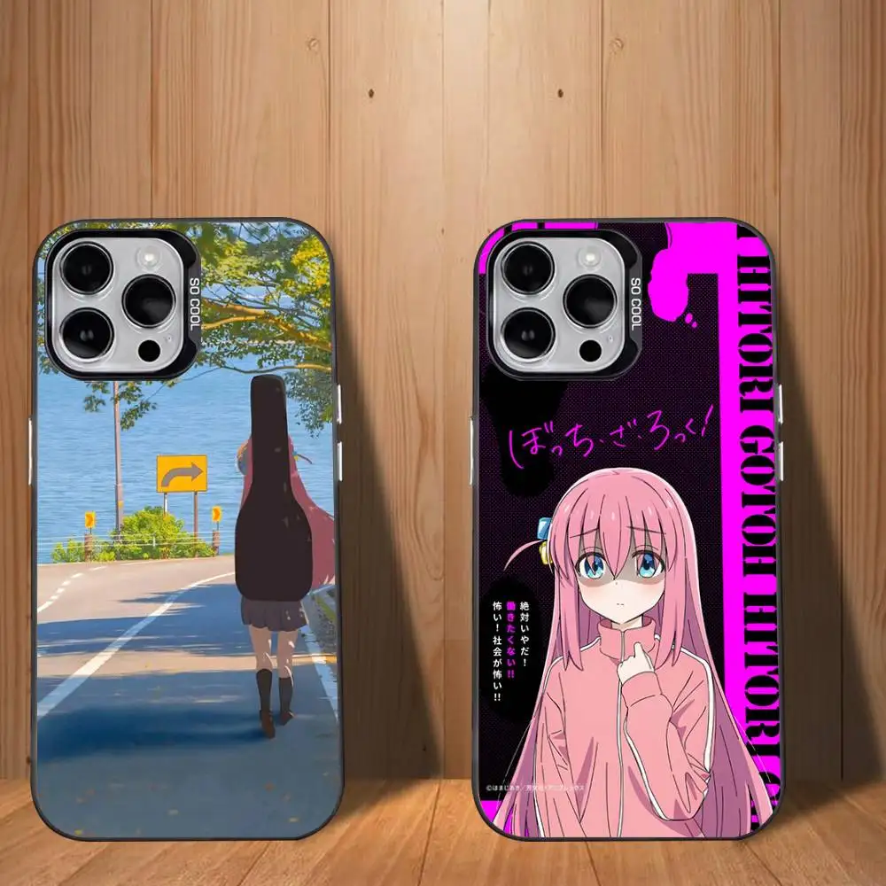 

RockS B-Band Bocchi T-The Phone Case For iPhone 17,16,15,14,13,12,11,Mini,Pro,SE,MAX White Matte Shockproof Cover