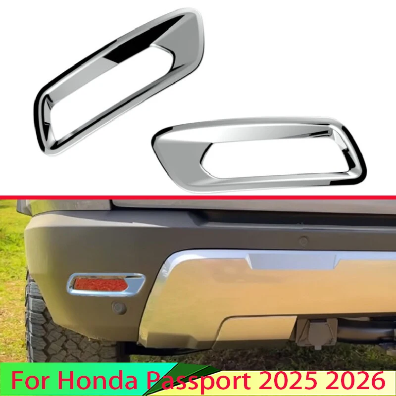 Für Honda Passport 2025 2026 Auto-Zubehör ABS Chrom Heckreflektor Nebelscheinwerfer Abdeckung Zierleiste Rahmen Styling Verzierung