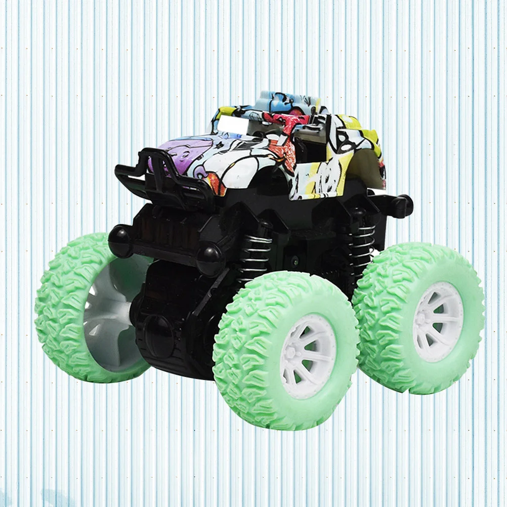 Kids Toys Car Four Wheel Drive Friction Models Green Inertia Children Education Baby