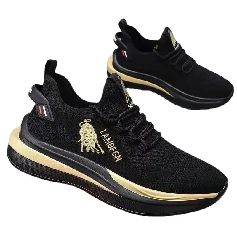 Moda masculina sapatos esportivos de marca sapato casual ultra-leve confortável masculino ao ar livre sapatos de caminhada de sola grossa tenis masculino