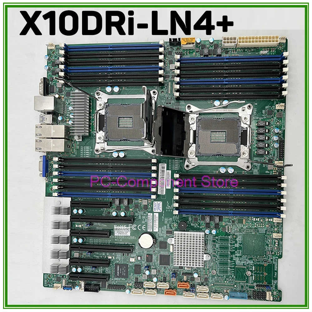 

X10DRi-LN4+ Original For Supermicro Dual-channel Server Motherboard 4 Gigabit Ethernet Port C612