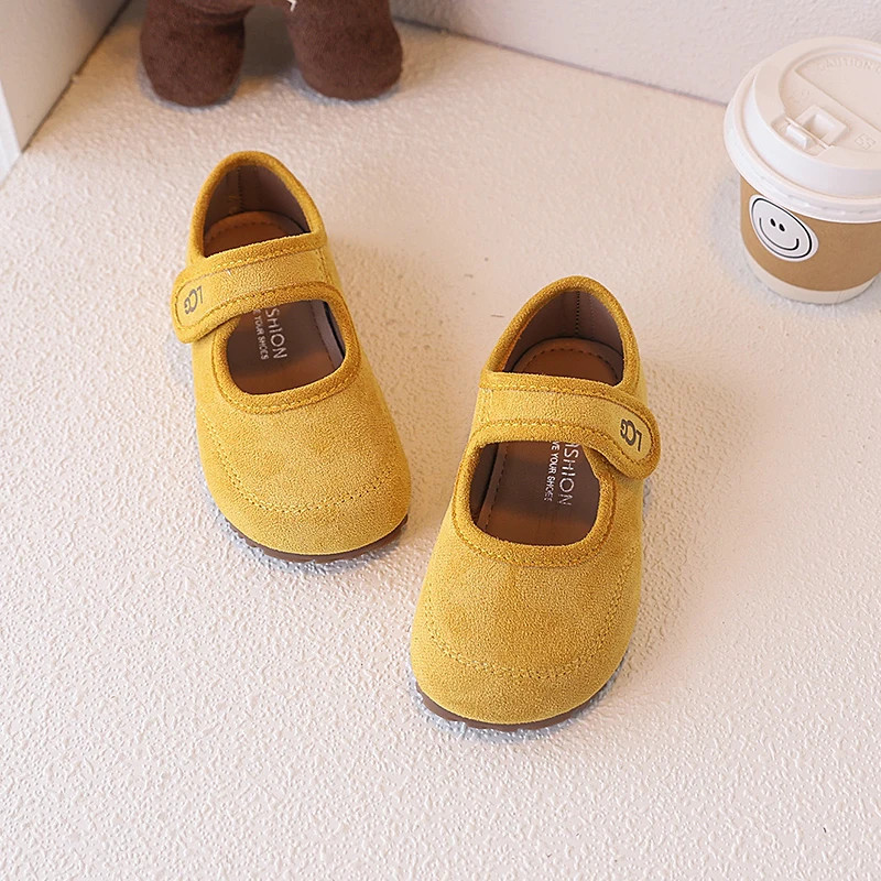 Mary Janes-Schuhe für Kinder, Wildleder, flach, für den Frühling, lässig, Unisex, flache Schuhe für Mädchen, atmungsaktiv, flexibel, prägnanter Stil, Kinderschuhe, Größe 23–36 – Detail 11