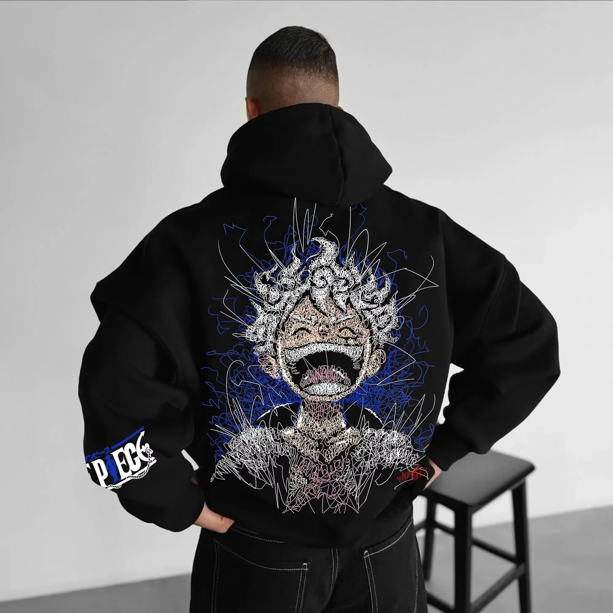 

Latest ONE PIECE Animated Hoodie Pure Cotton Casual Fashion Men's and Women's Hoodies