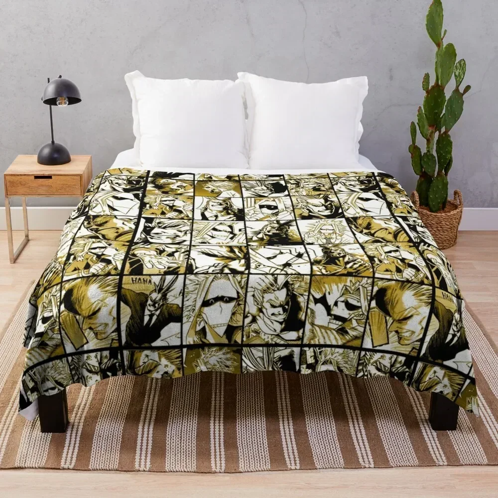 

Allmight mix collage- color version Throw Blanket Warm Plush Fuzzy Blanket for Living Room
