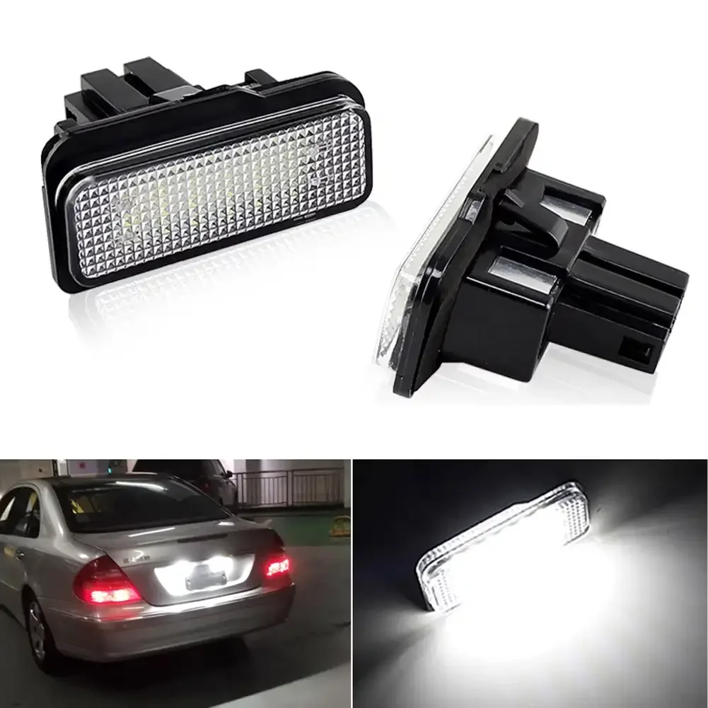 Canbus White LED License Number Plate Light for Mercedes Benz E-Class W211 S211 CLS-Class W219 C-Class S203 SLK-Class R171