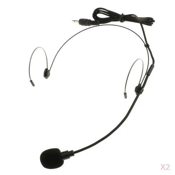 Wired Condenser Microphone Headset with 3 Pin XLR Unidirectional Pickup for Studio Recording and Voice Amplifier