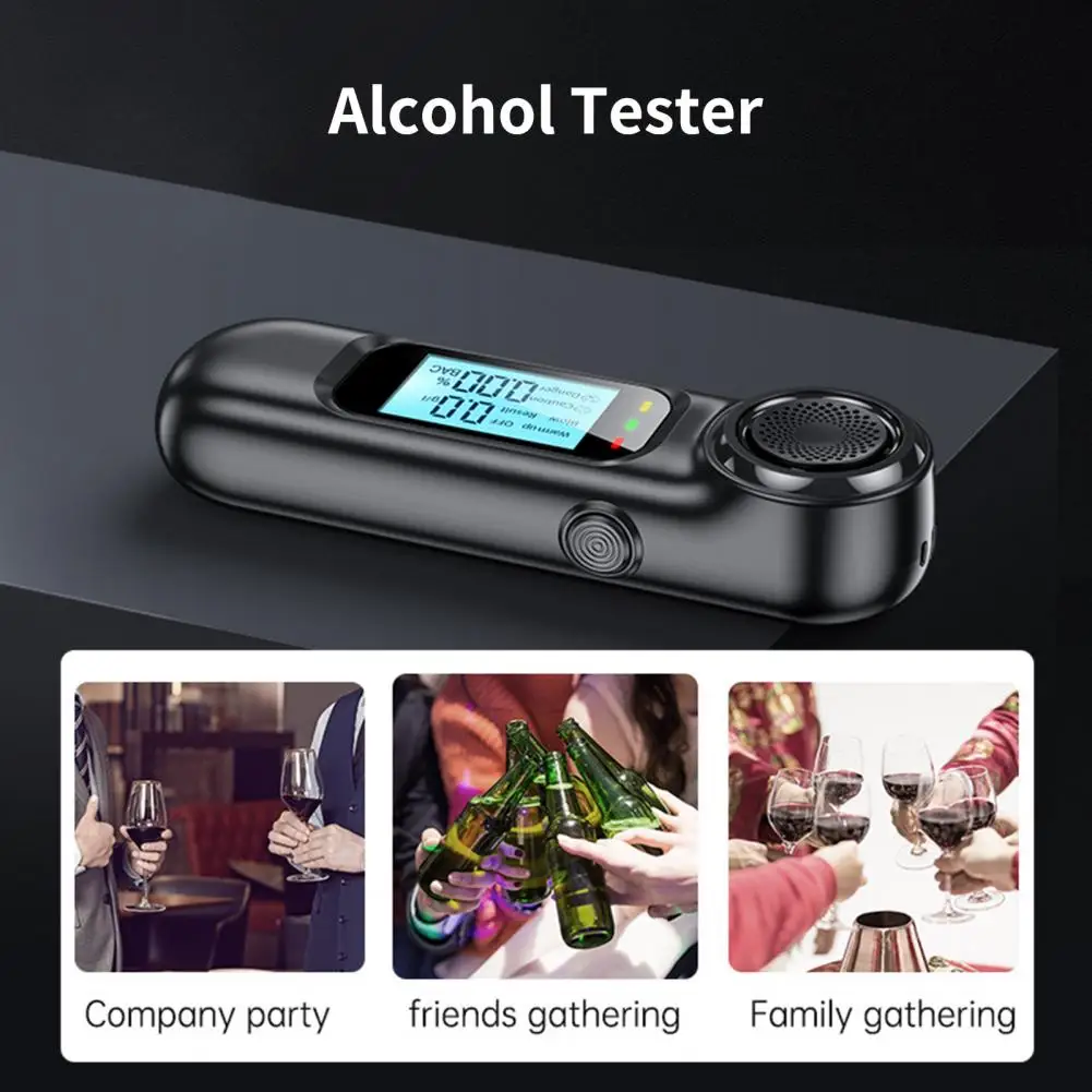 Sturdy Drunk Driving Tester Durable Drunk Driving Analyzer Auto Power Off Professional Use Exhalation Blowing Tester