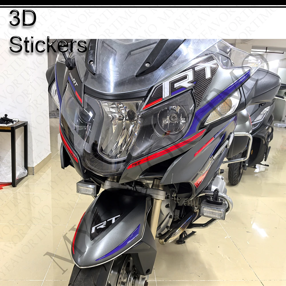 

3D Stickers Decals Kit for R1200RT R 1200 RT Tank Pad Grips Protector Knee Fairing Fender Mudguard Trunk Luggage Cases
