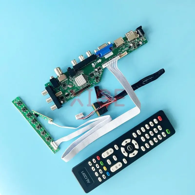 For N116B6 N116BGE Driver Controller Board 40-Pin LVDS 1366x768 DVB Digital Signal Laptop Display DIY Kit USB+DHMI+VGA+2AV 11.6